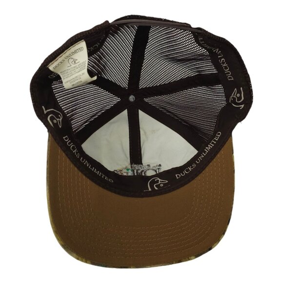 Ducks Unlimited Committee Mesh Snapback Cap Trucker Realtree Wetlands Camo Hat - Picture 5 of 13